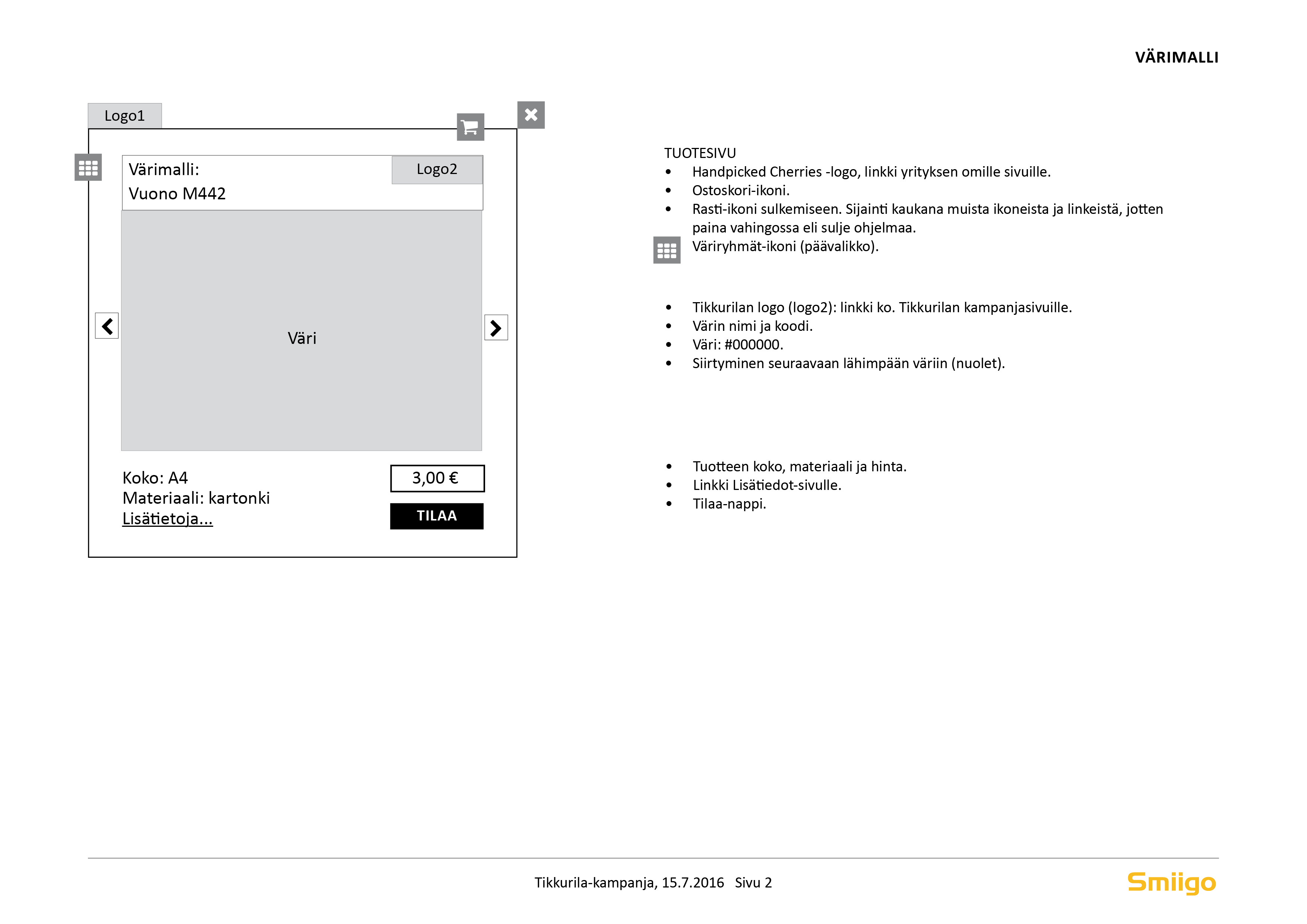 Handpicked-cherries-widget-prpduct page wireframe